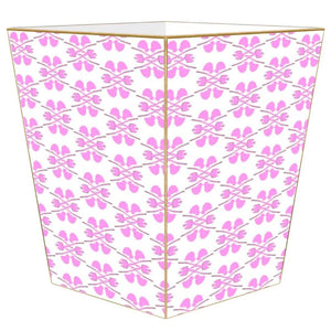 Clover Pink Waste Basket